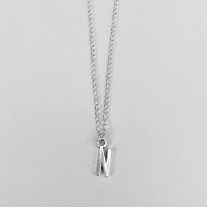 3 for $49 New Silver "N" Initial Necklace